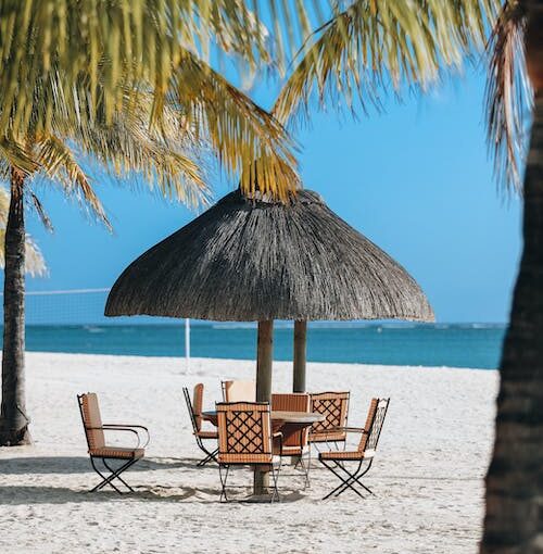 Plage à l'île Maurice